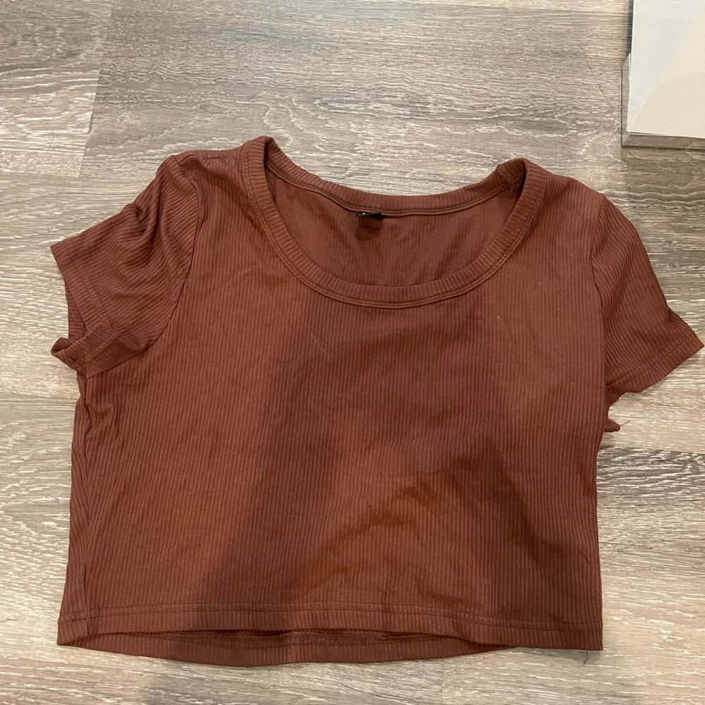 Plain brown shirt